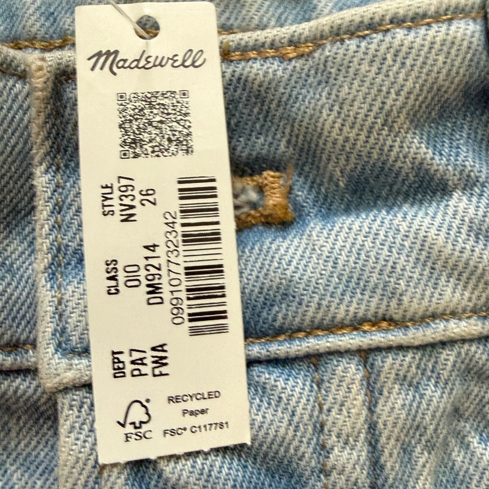 Madewell women Dean Easy Straight jeans light wash size 26 relaxed time capsule - Picture 9 of 10